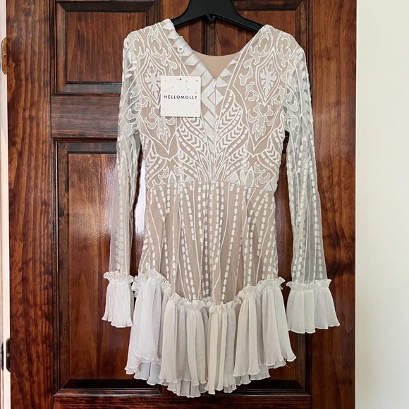 NWT Mini boho chic mesh dress - Picture 4 of 6